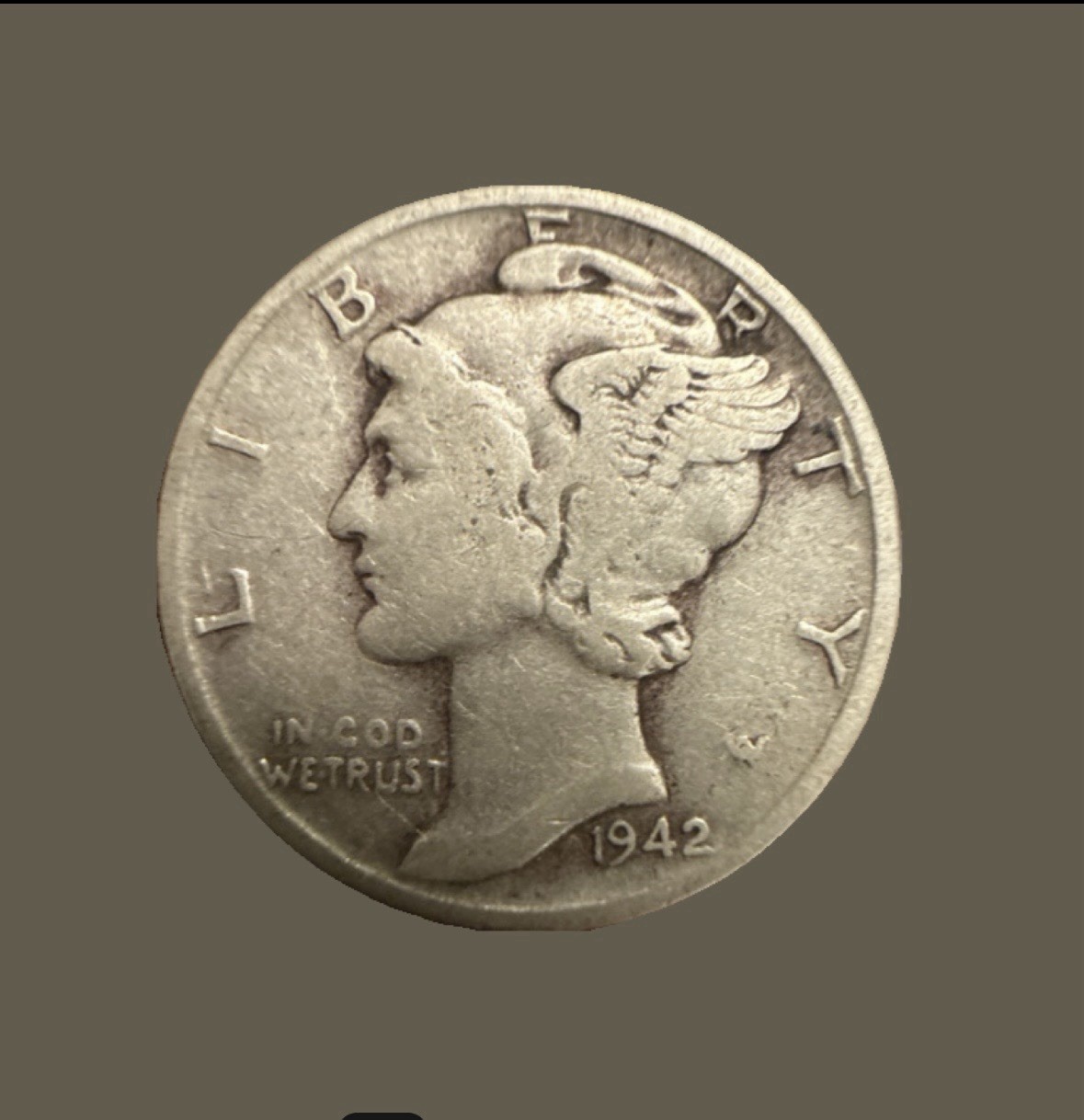 1942-P Mercury Dime