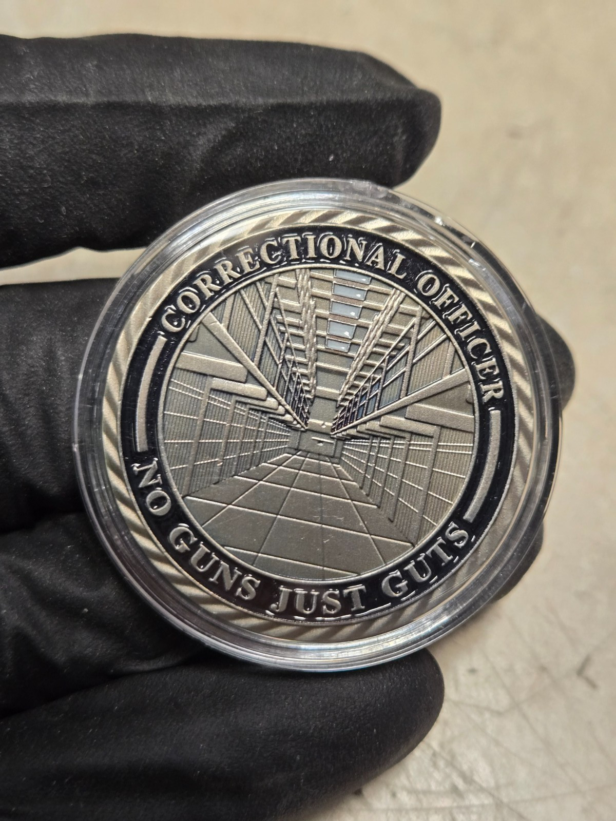 Correctional Office Challenge Coin-Nickel Colored-Prison-Jail-Police