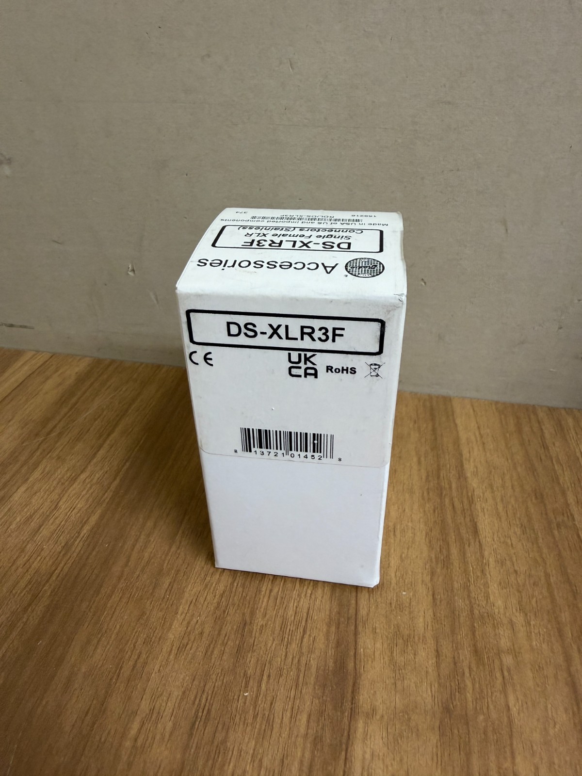 RDL DS-XLR3F Single Femail XLR Connectors (Stainless Steel)