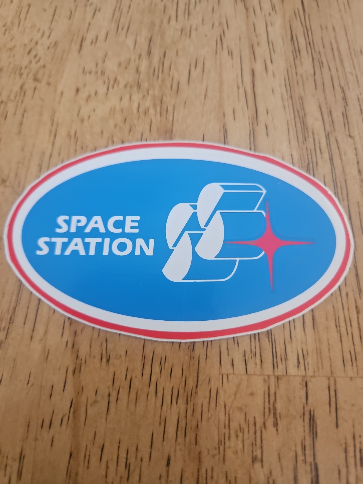 Vintage Space Station Sticker
