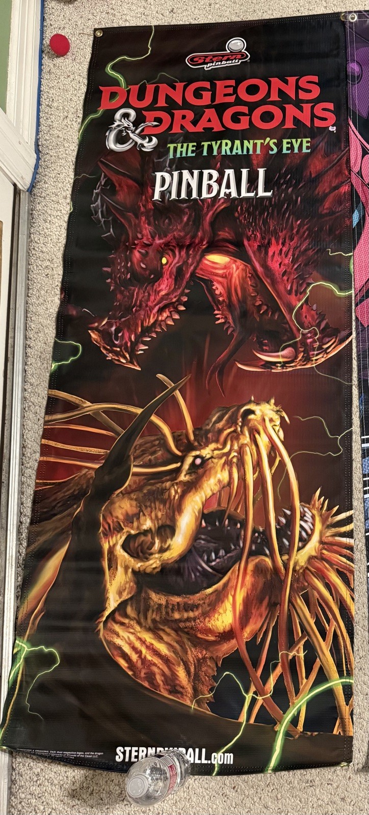 Official Stern DUNGEONS & DRAGONS The Tyrant's Eye Pinball VINYL BANNER