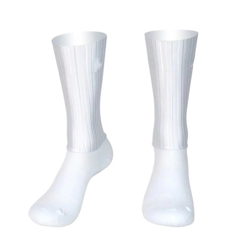 Aero Cycling Socks Anti Slip Silicone Summer Bike Socks Men Women Breathable