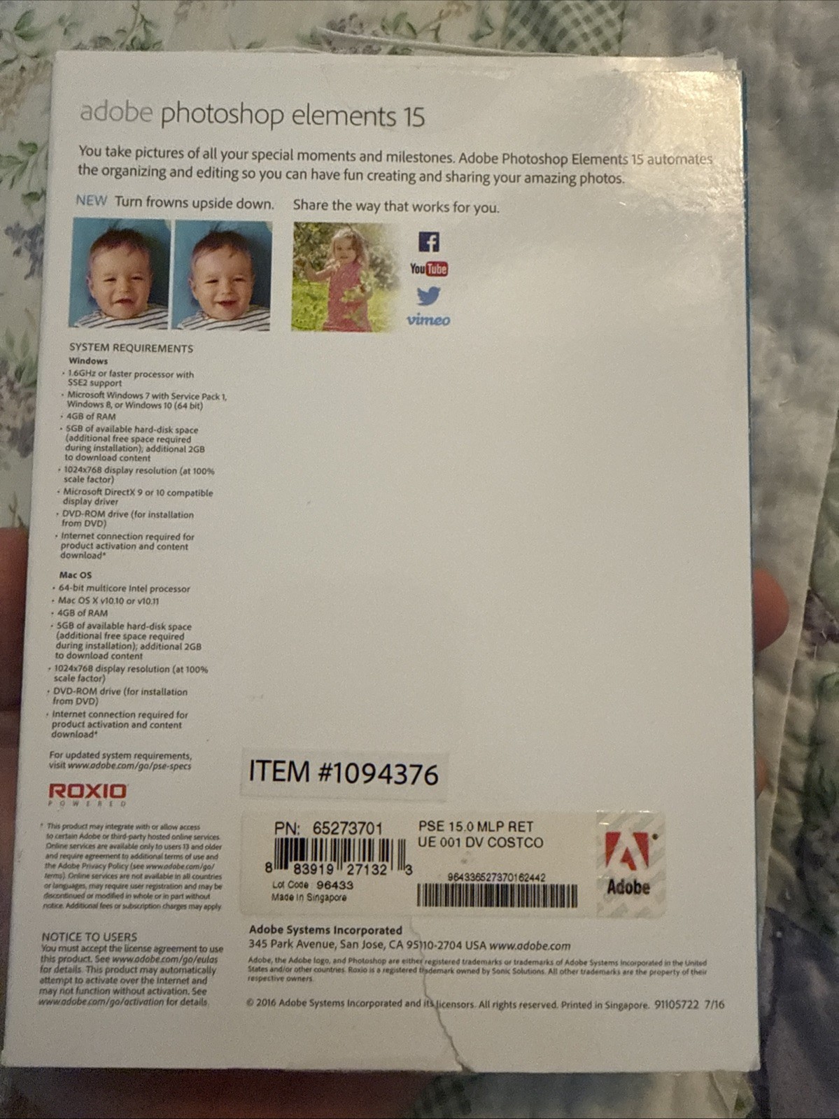 Photoshop Elements 15 / Windows / Mac