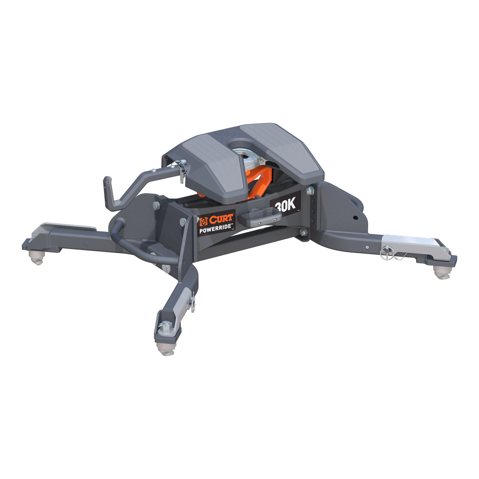 CURT 16593 PowerRide 30K lbs 5th Wheel Hitch Select Ram 8ft Bed Puck System