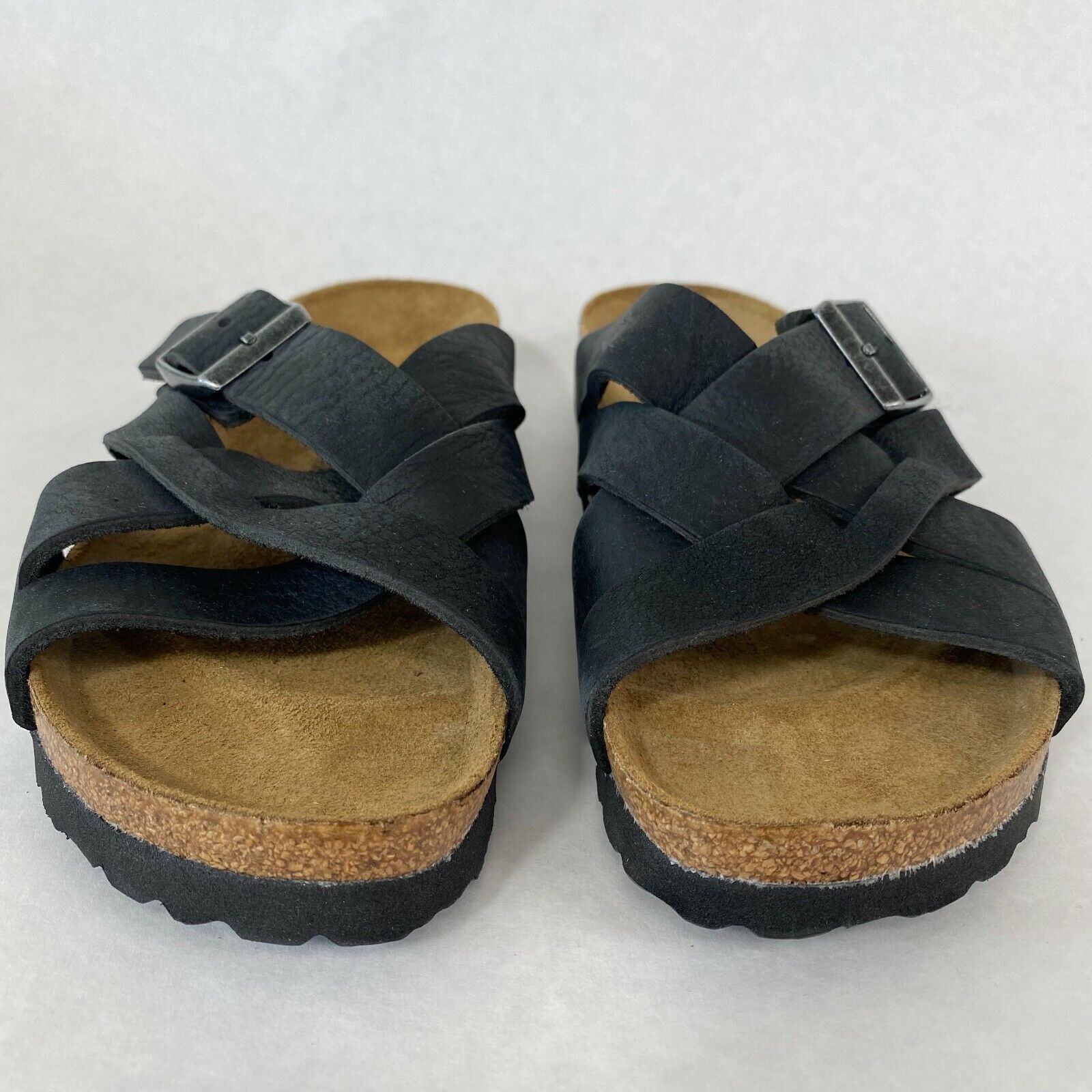 Birkenstock New with Box Lugano Camberra Old Black Oiled Leather Reg Select Size