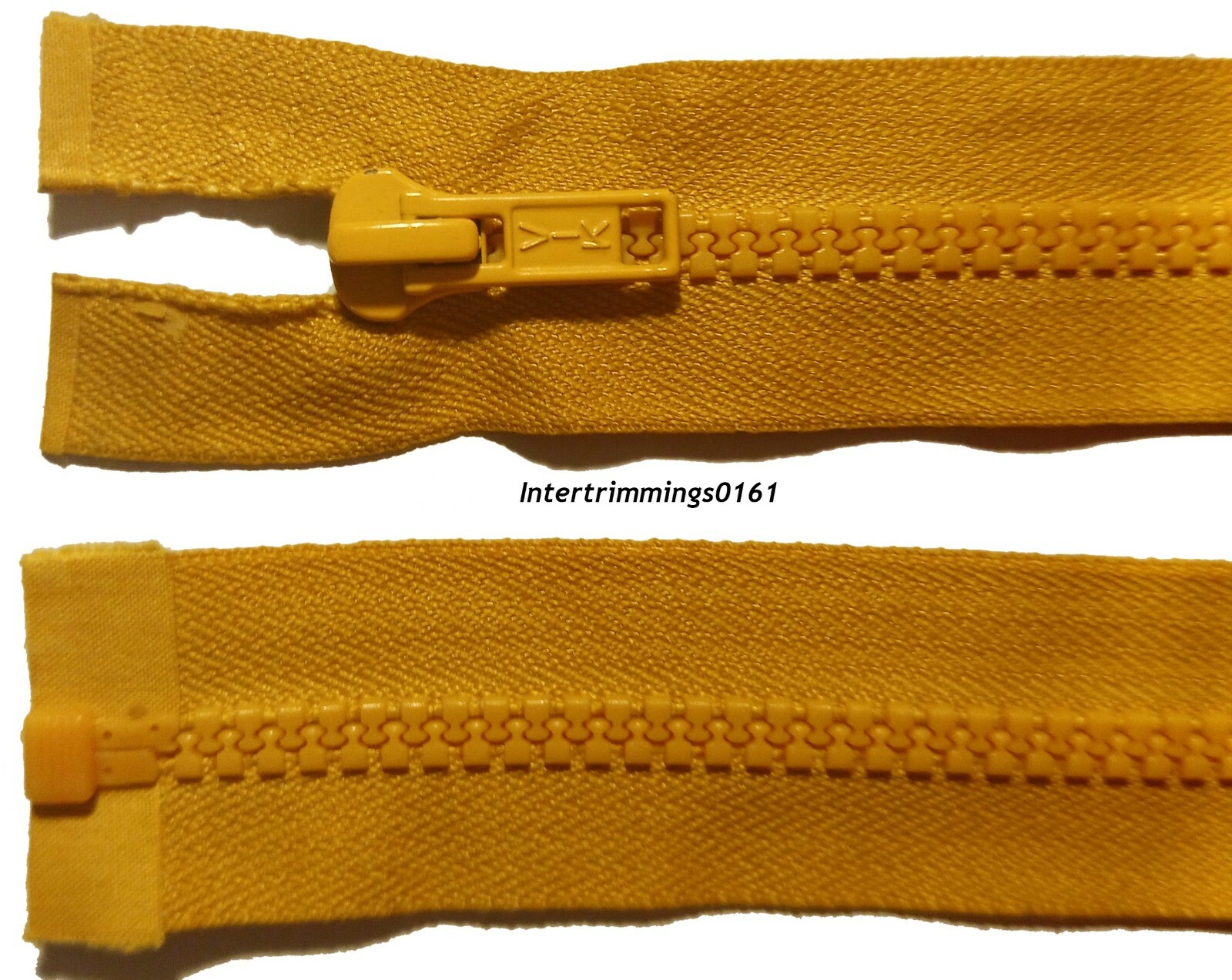 VIK ZIPS, GOLD, 14"/35.5CM, CHUNKY PLASTIC TEETH, OPEN END, NO 5