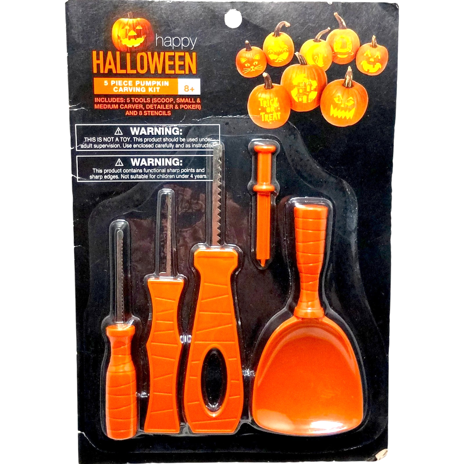 Halloween Pumpkin Carving Kit Stencils Tools Stainless Steel Set Pumpkin Carver