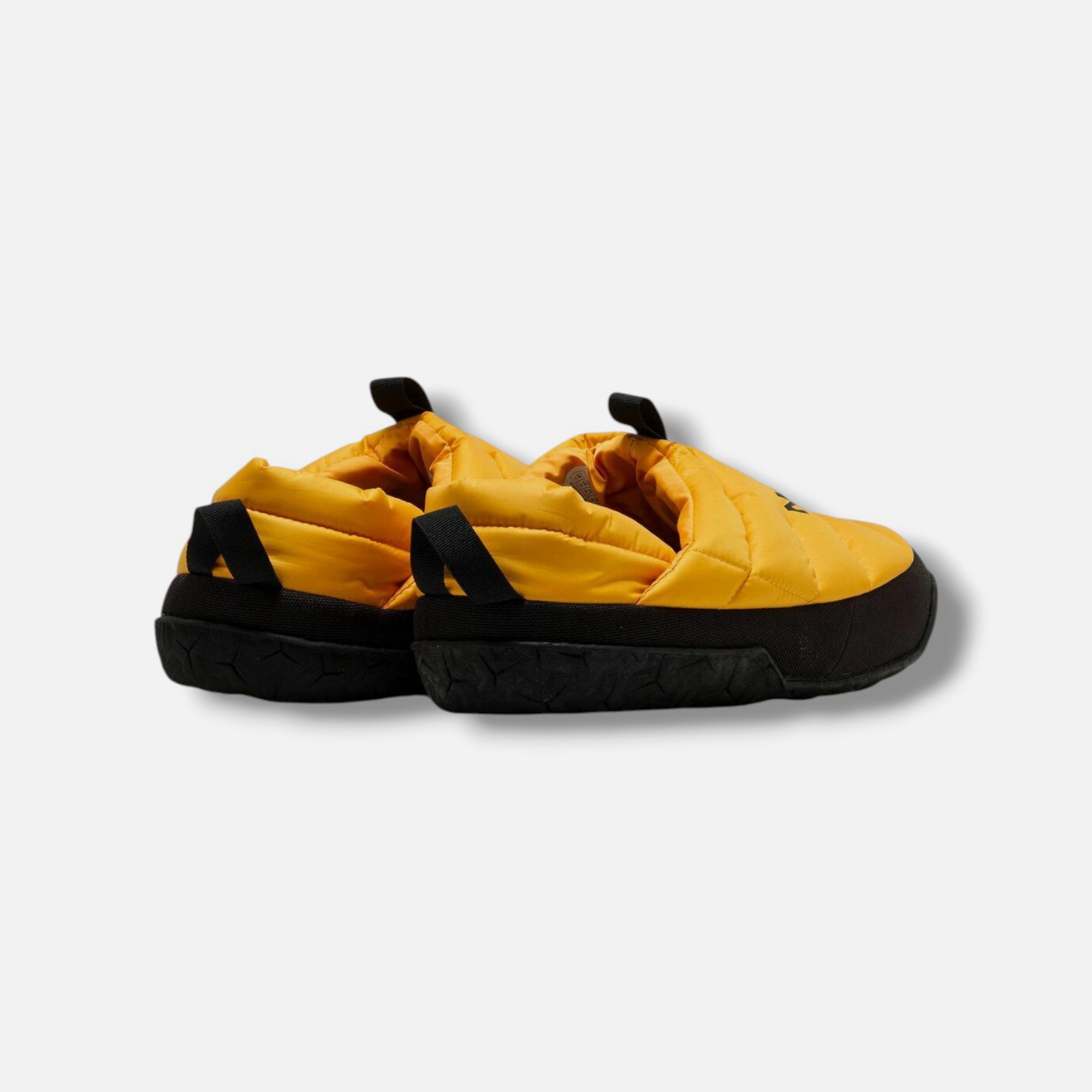 The North Face Men's Yellow Nuptse Mules Shoes Size 12