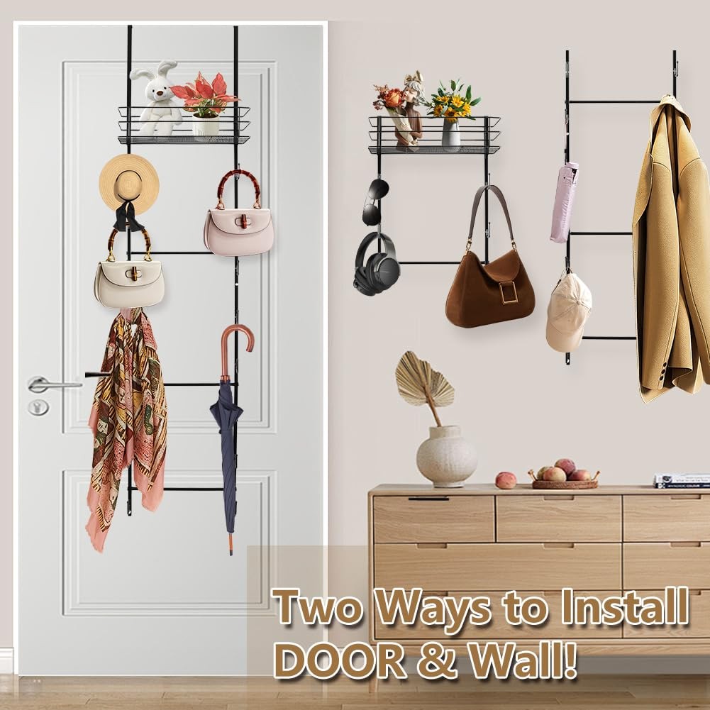 Over The Door Purse Organizer, Hanging Purse Organizer, Wall-Mounted Handbag ...
