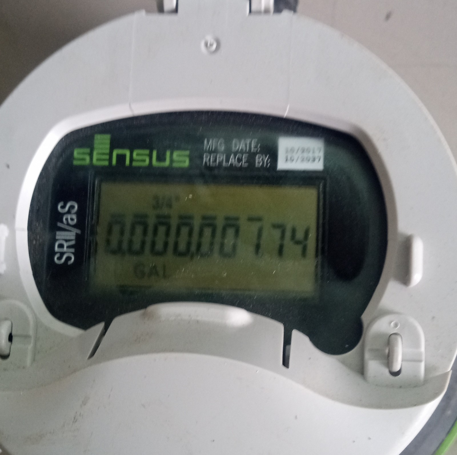 Sensus SRII/aS Digital Water Meter 3/4" Gallons MPN SRII/aS Residential