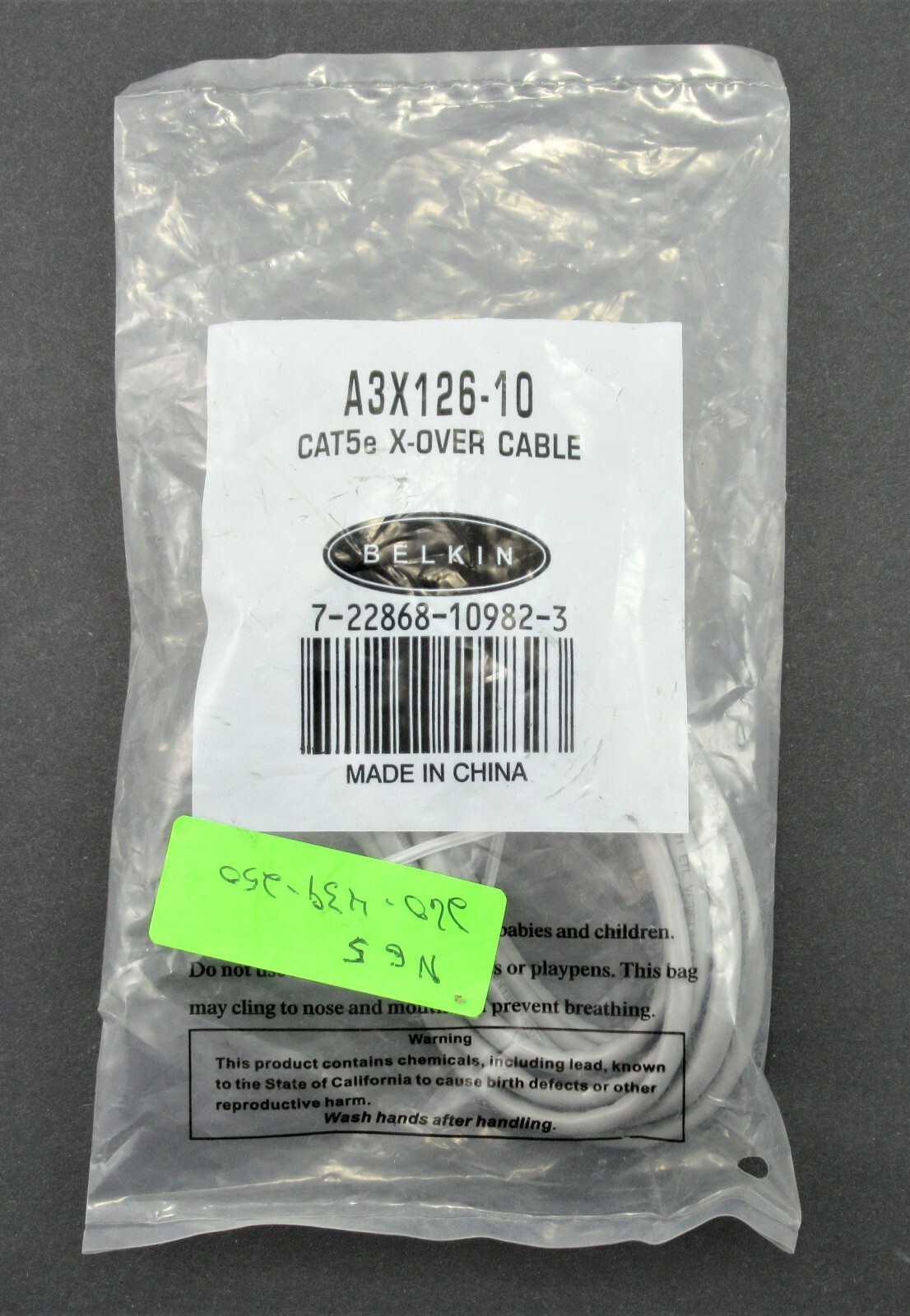 BELKIN A3X126-10 Grey Crossover X-over Ethernet Cable
