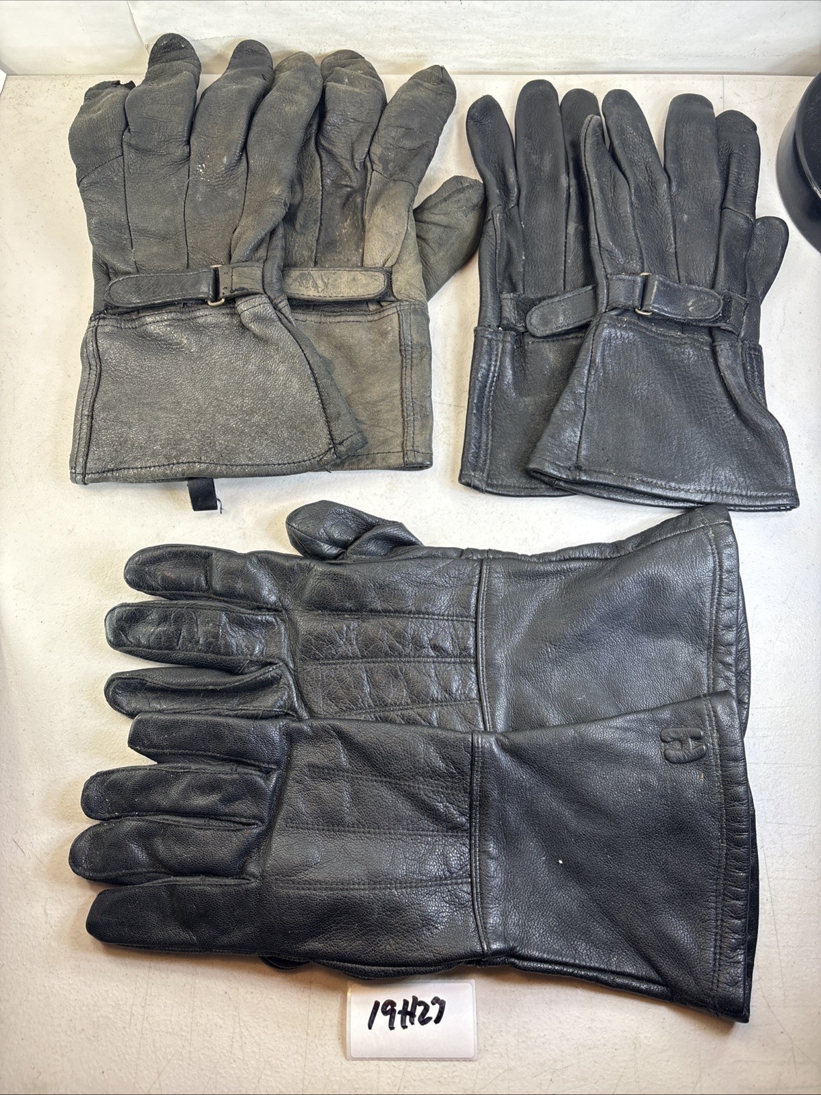 Leather Glove Lot Tinsulate 40gram Hugger L Motorcycle Wear 3 pair 19H27