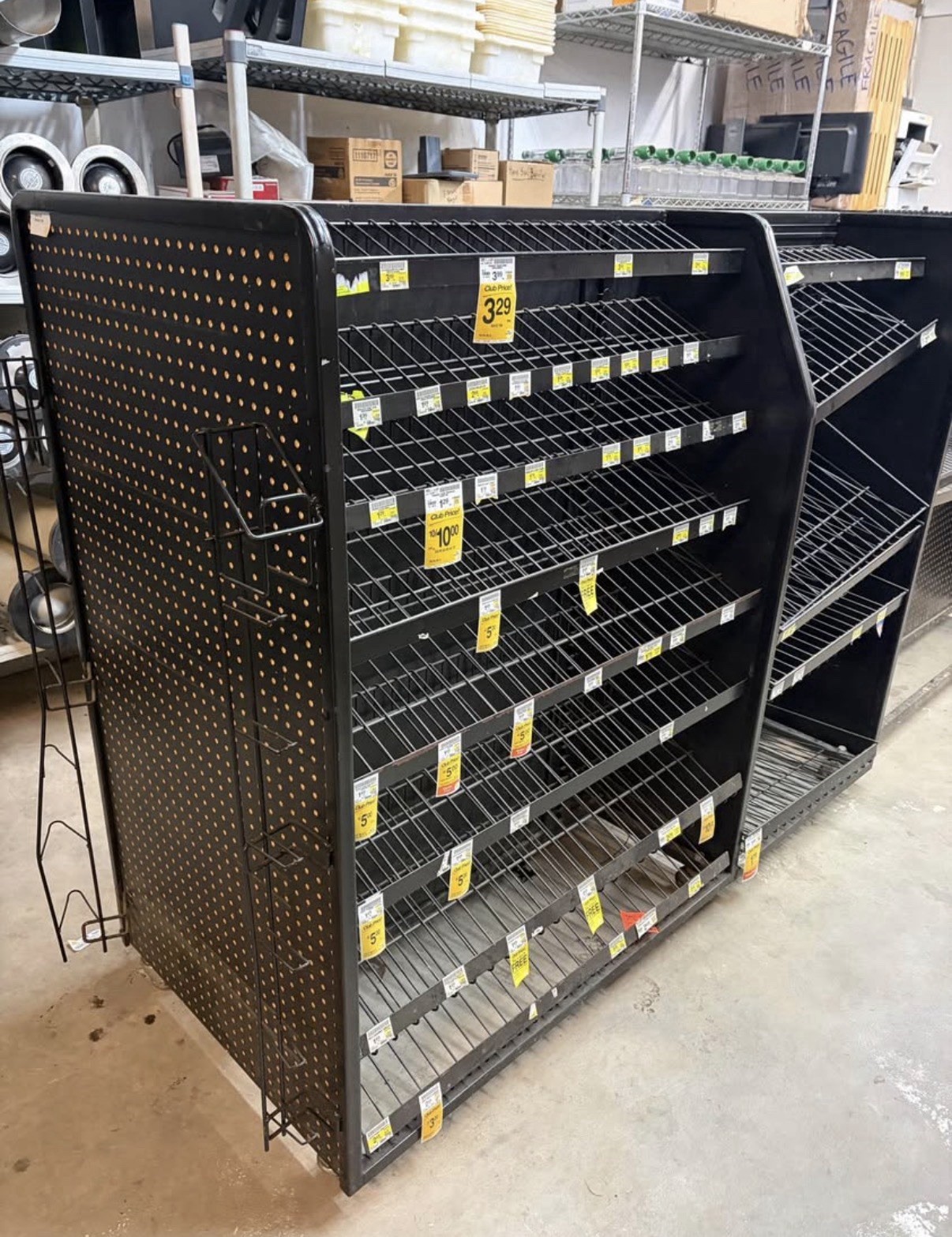 Commercial Rolling Candy Magazine Display Rack on Casters Grocery Store Black