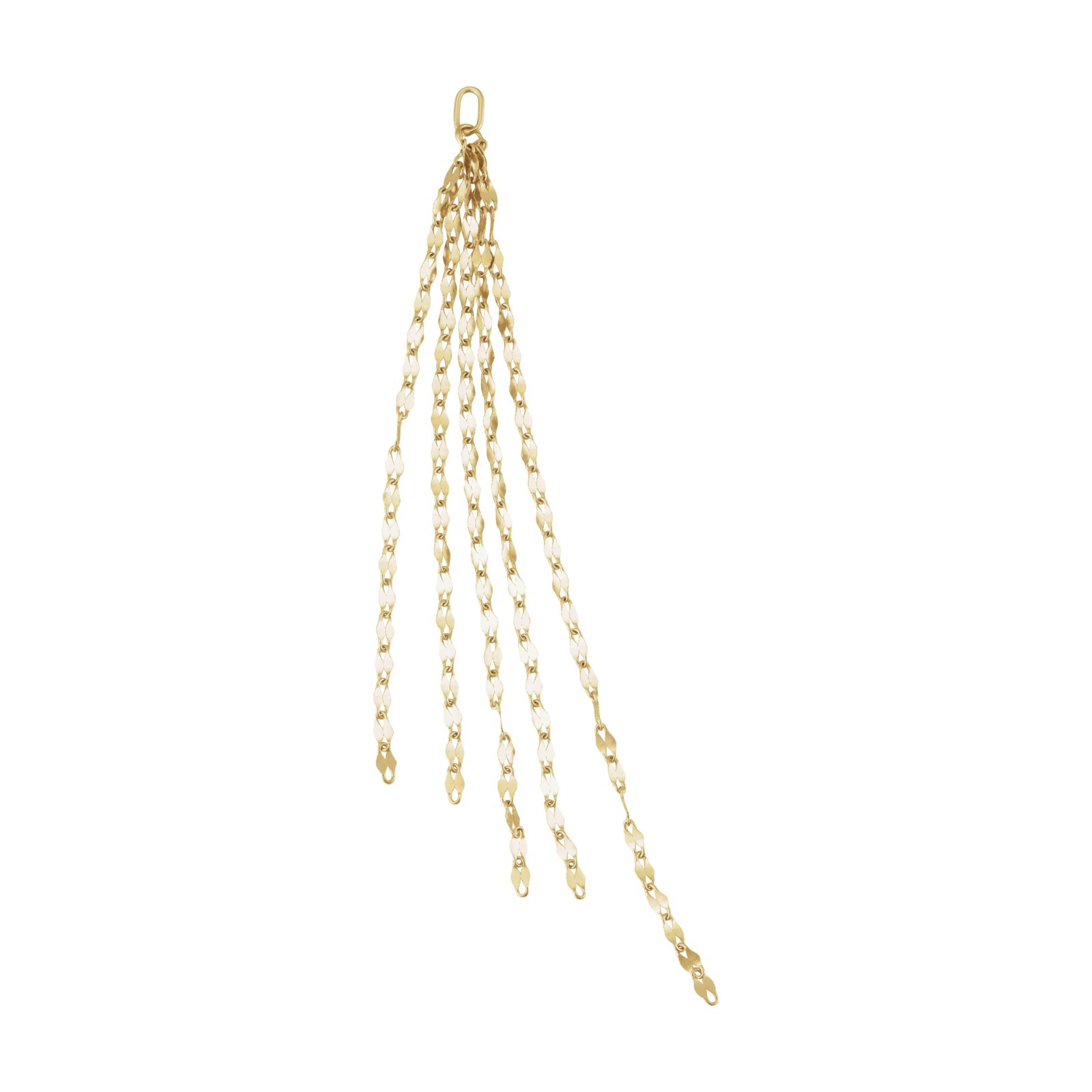 14K Yellow Gold Long Forezentia Chain Dangle