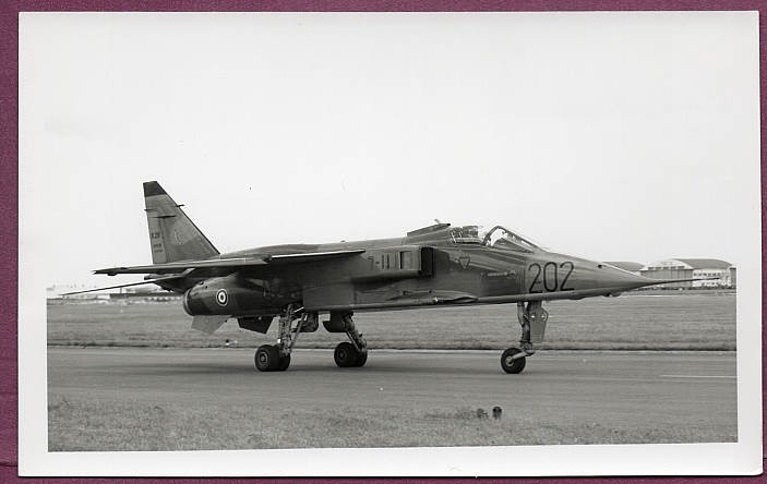 1973-1980s French ALA SEPECAT Jaguar 7-II A26 202 Original Photo