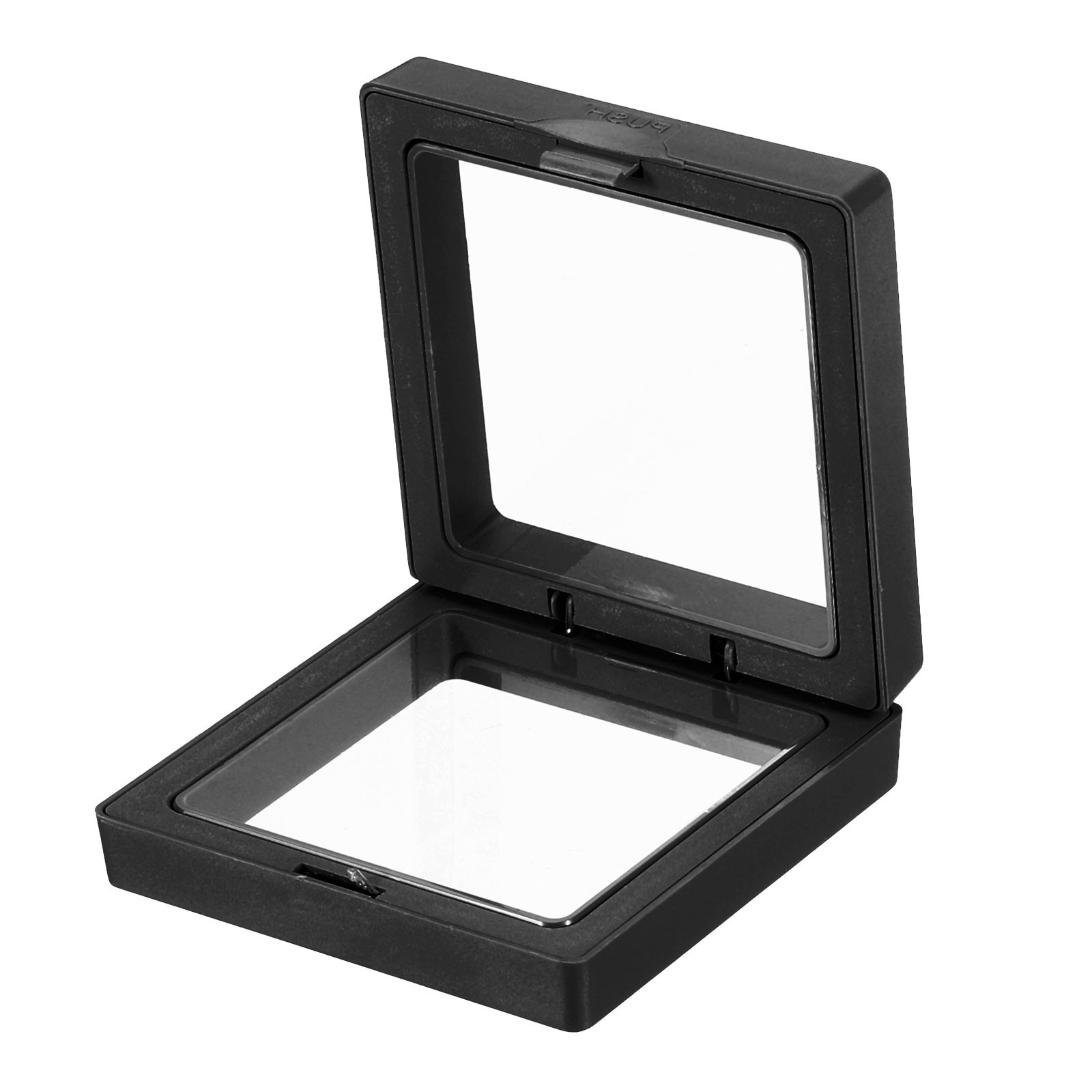 8Pcs 3D Floating Display Case, Coin Display Holder Case(Black, 2.8x2.8″)