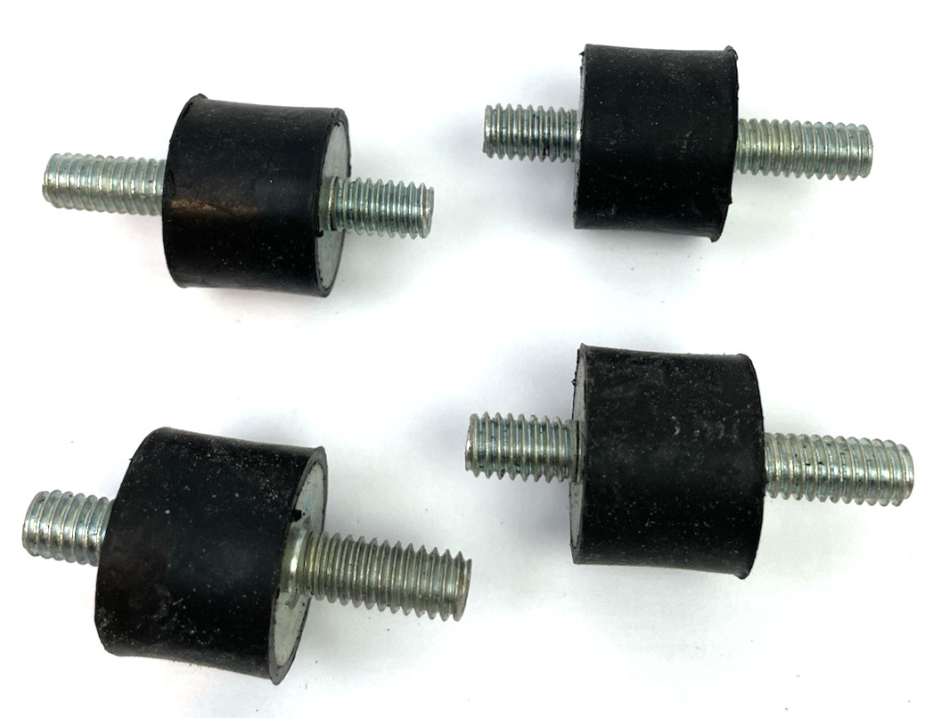 4-Rubber Vibration Noise Mounts 1/4"