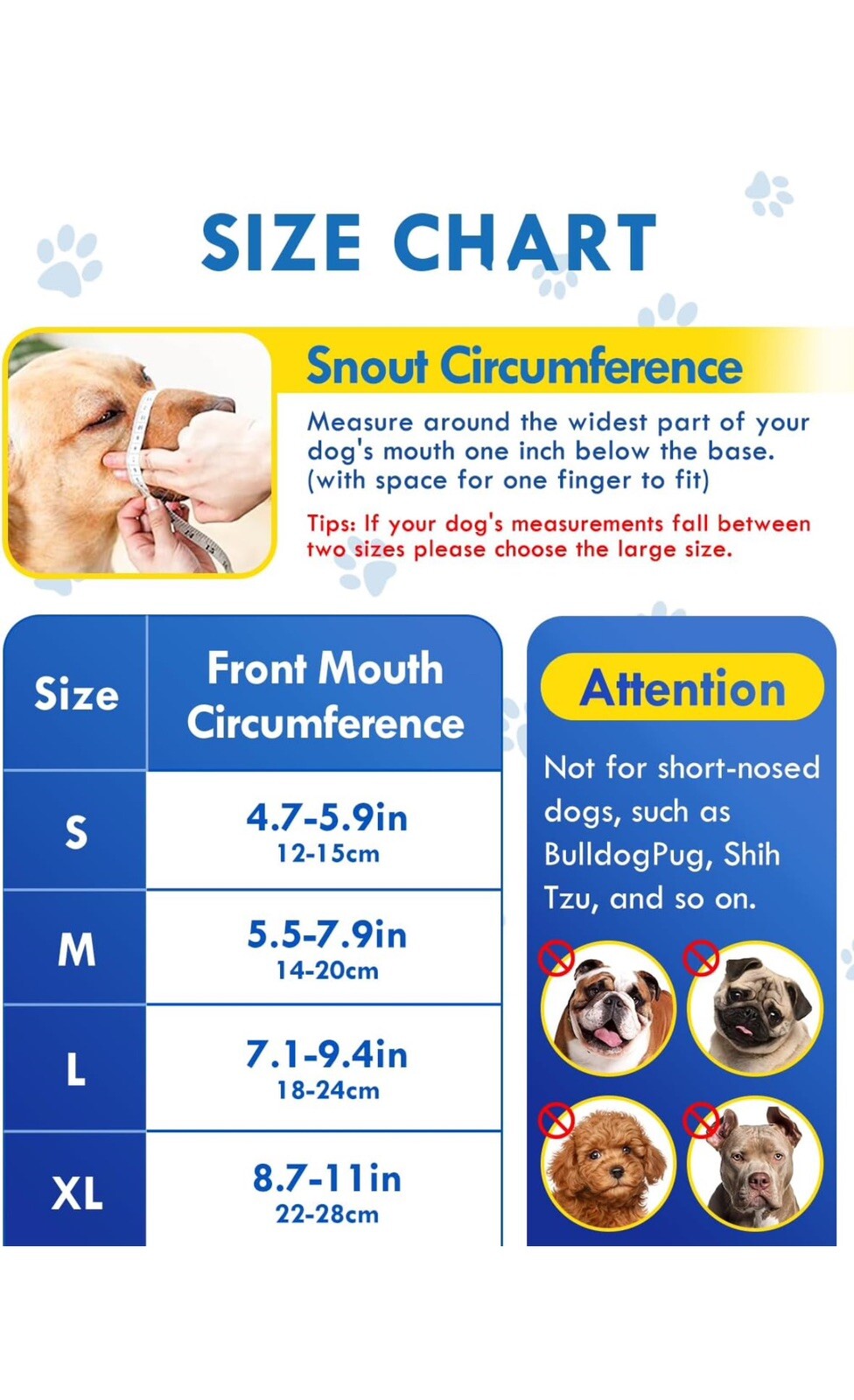 dog muzzle large