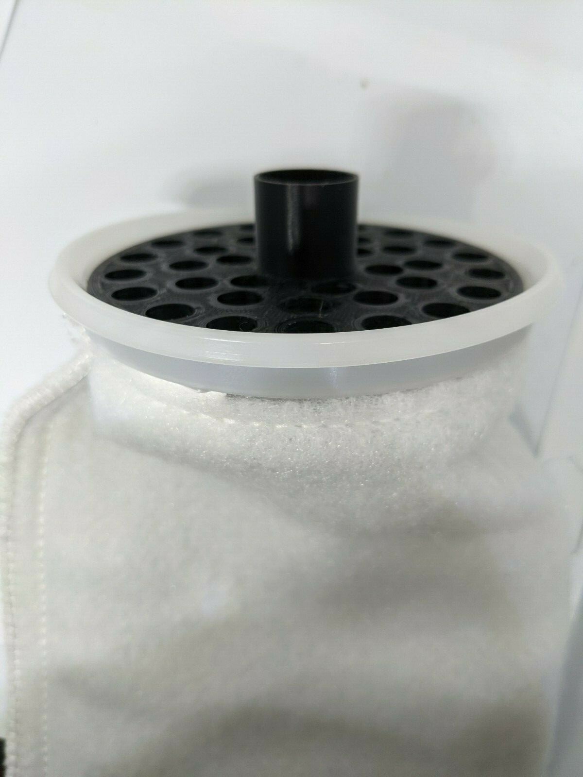 4" - 7" Filter Sock Silencer  Printed w/ PETG aquarium refugium sump micron reef