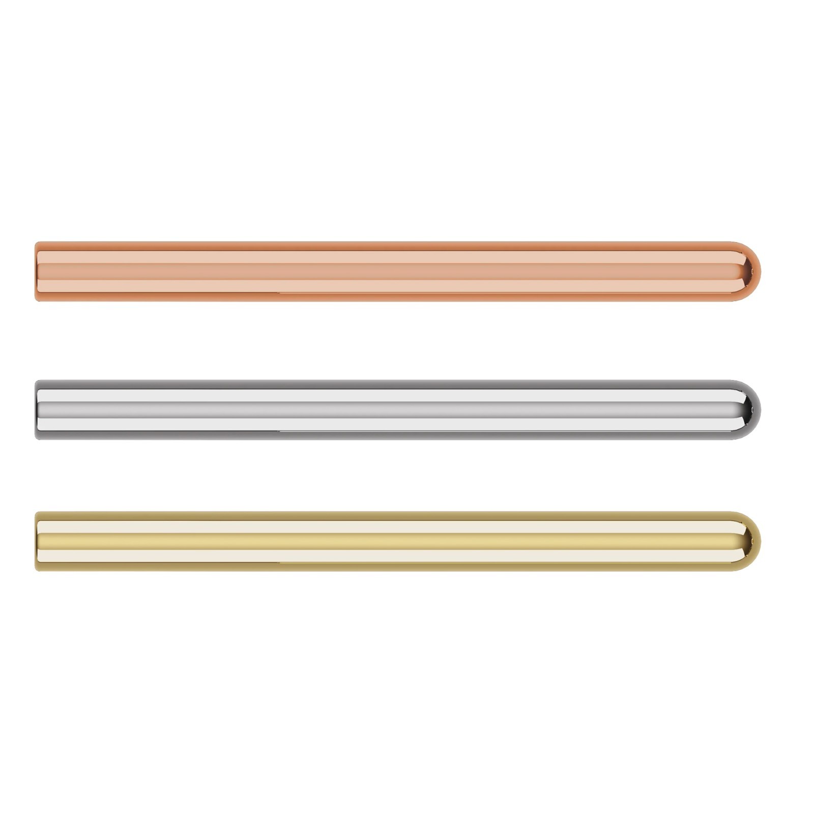 14K 18K Solid Gold Earring Post Press Fit 8 mm