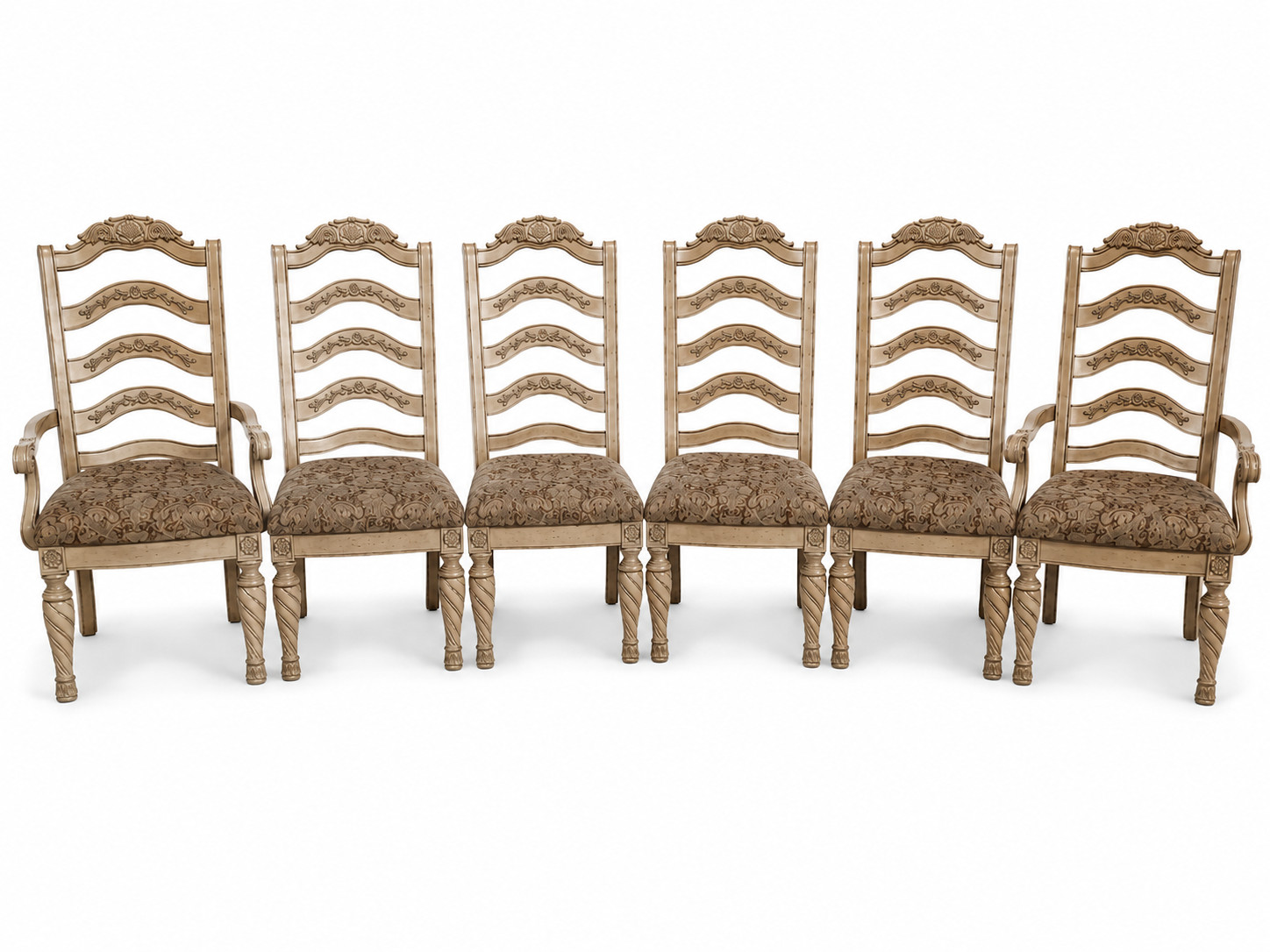 SET OF 6 Ashley Furniture Millennium South Shore Dining Chairs (Model D547-01)