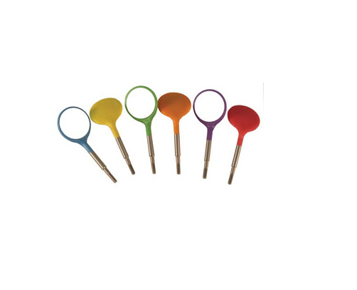 ZIRC Crystal HD Mouth Mirror Head  Size #5 Neon Assorted Plastic 12/Pk. Screw On