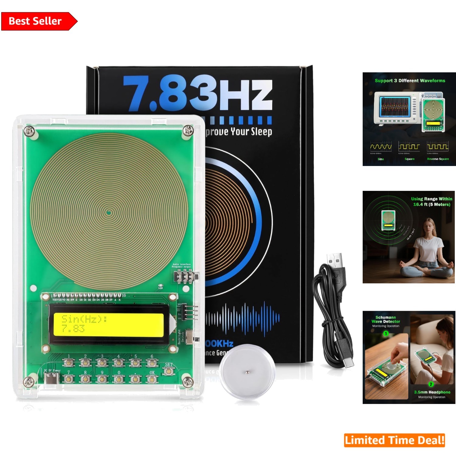 Ultra Low Frequency Generator 0.01Hz for Enhanced Sleep and Meditation Practices