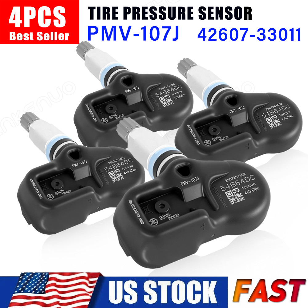 4pcs Tire Pressure Sensor TPMS 42607-33021 For Lexus RX350 2007-2015 PMV-107J