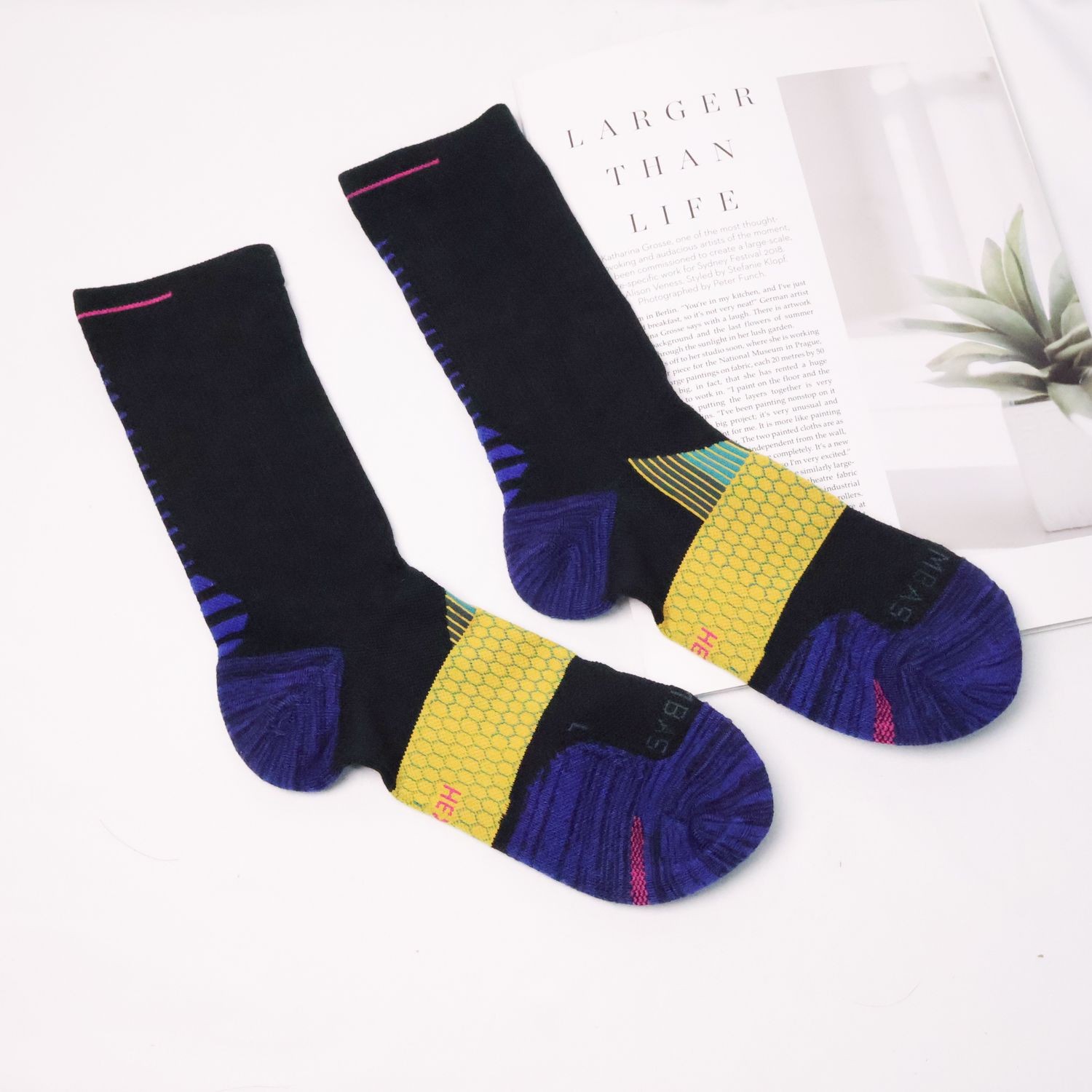 Bombas Calf Socks Comfortable Durable Fashion Socks Size L