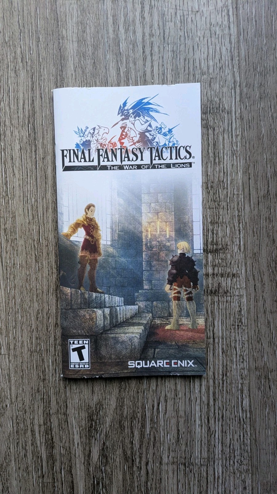 psp final fantasy tactics the war of the lions Manual only