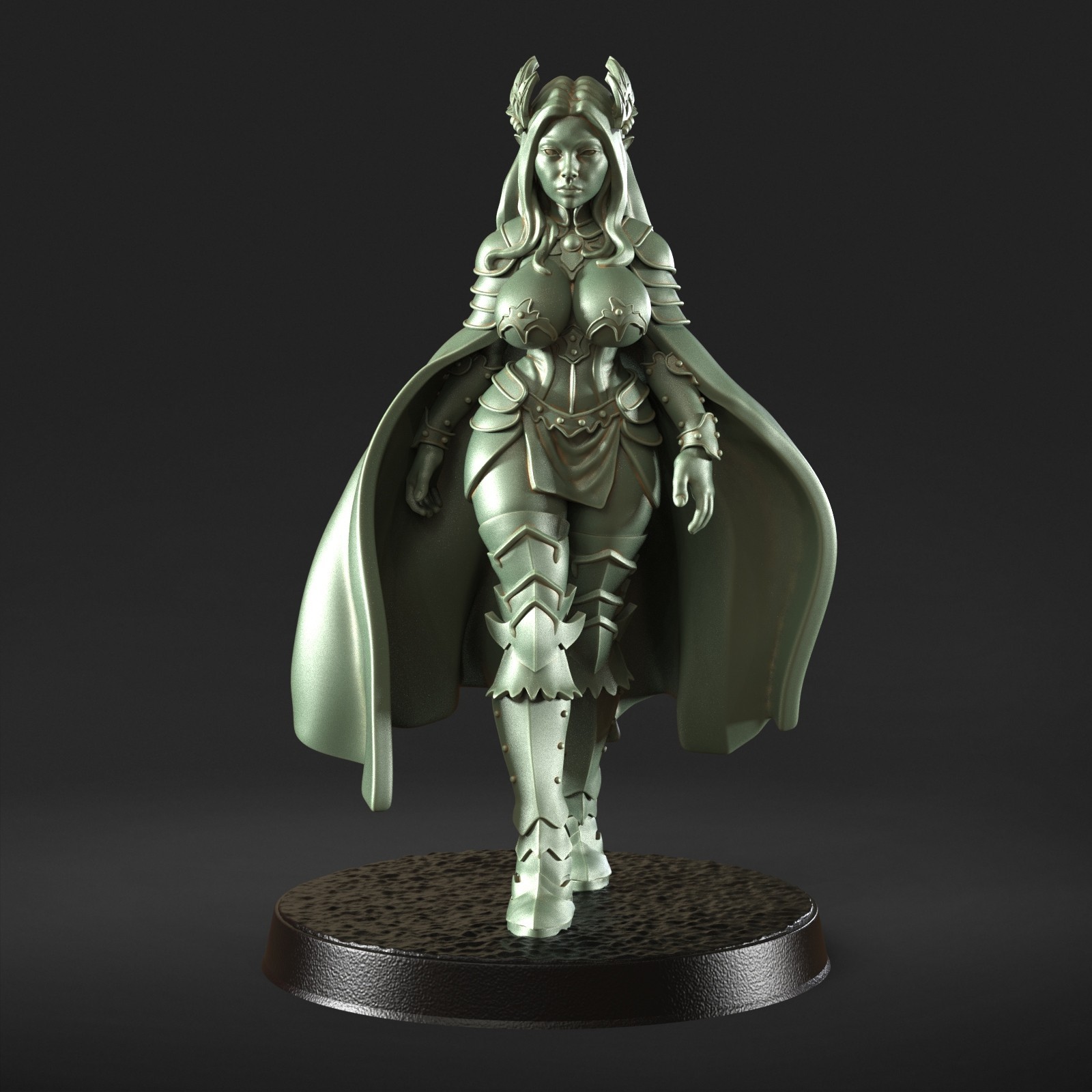 Dungeons and Dragons - Playable Character Female Human Flavia - Paladin, Cleric