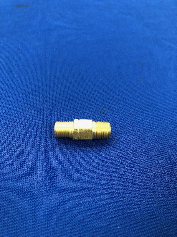 Western Enterprises 133 male to male adaptor 1/8" NPT to A size Acetylene  BRASS