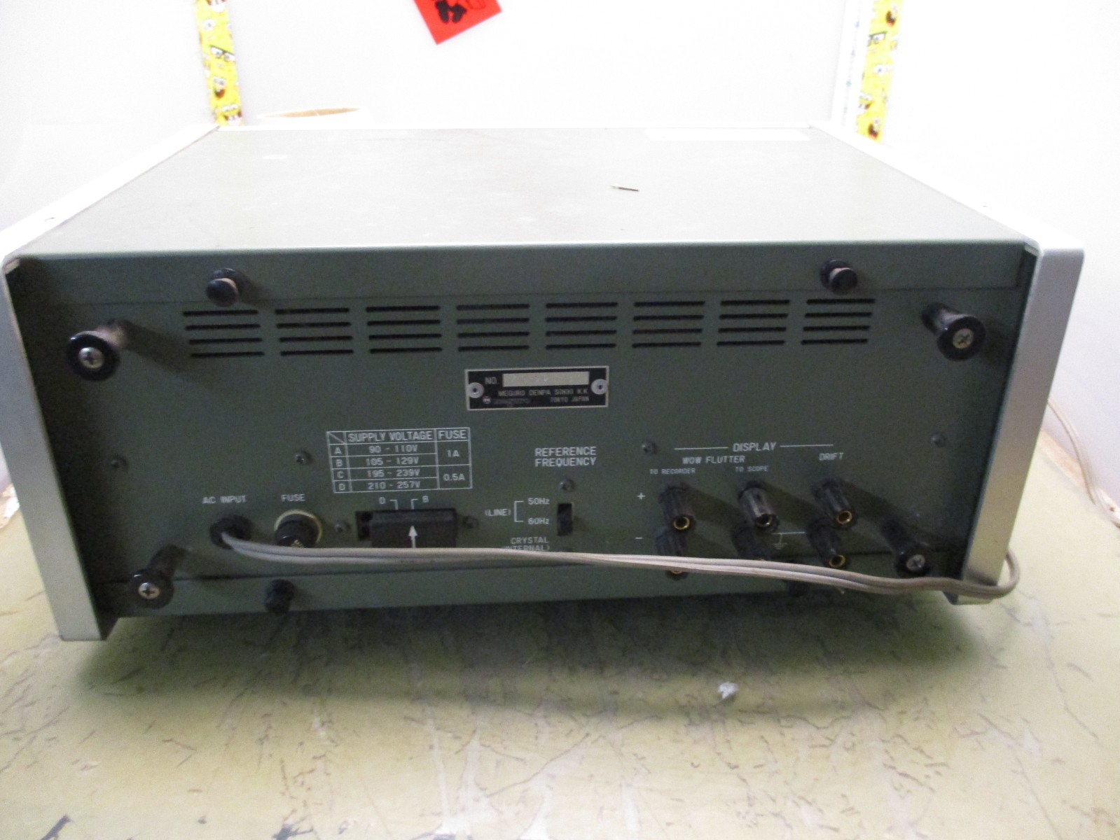 meguro mk-668c wow flutter audio meter 3kHz [5*O-12]