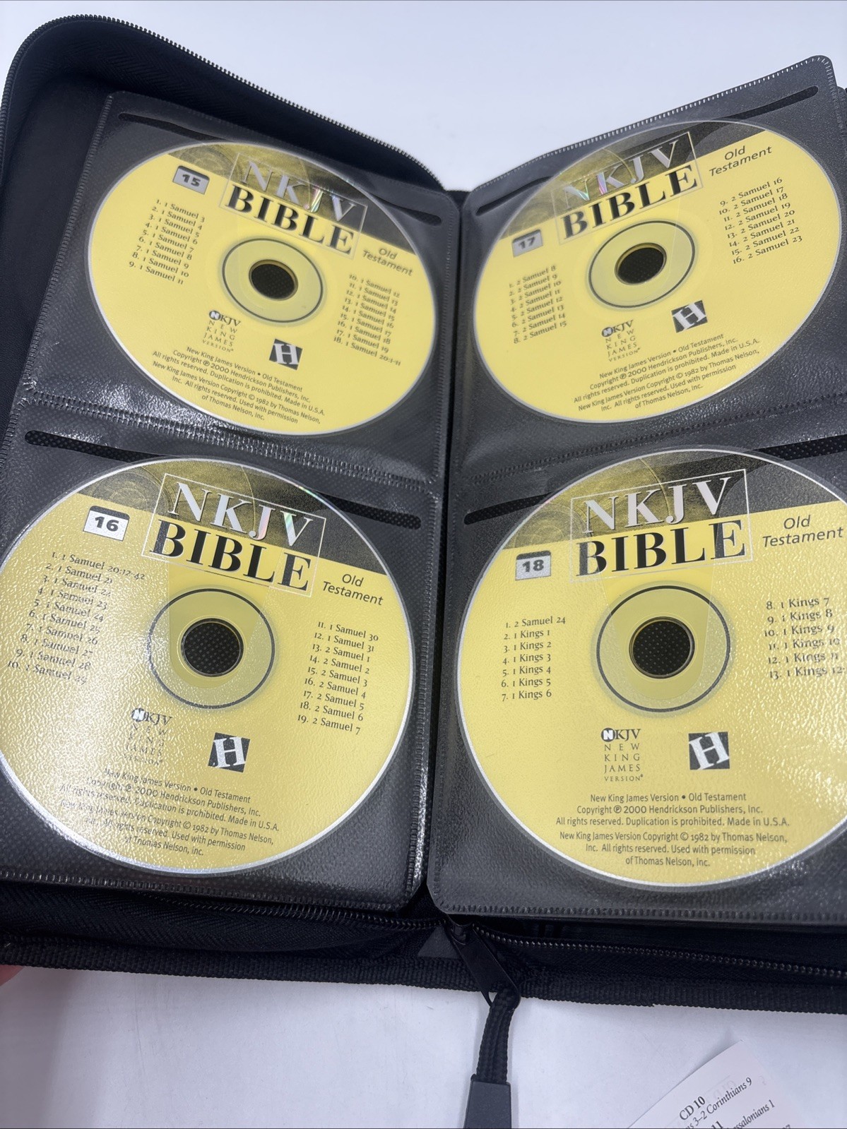 Old & New Testaments NKJV BIBLE Audio CD Hendrickson 2000 COMPLETE Carrying Case