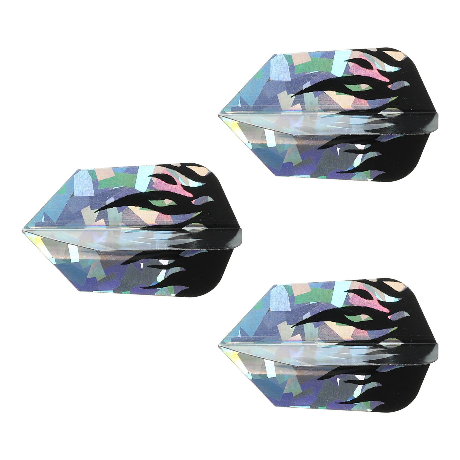 3Pcs Dart Shaft Rings,PET Unique Design Dart Accessory(Black Silver Tone)