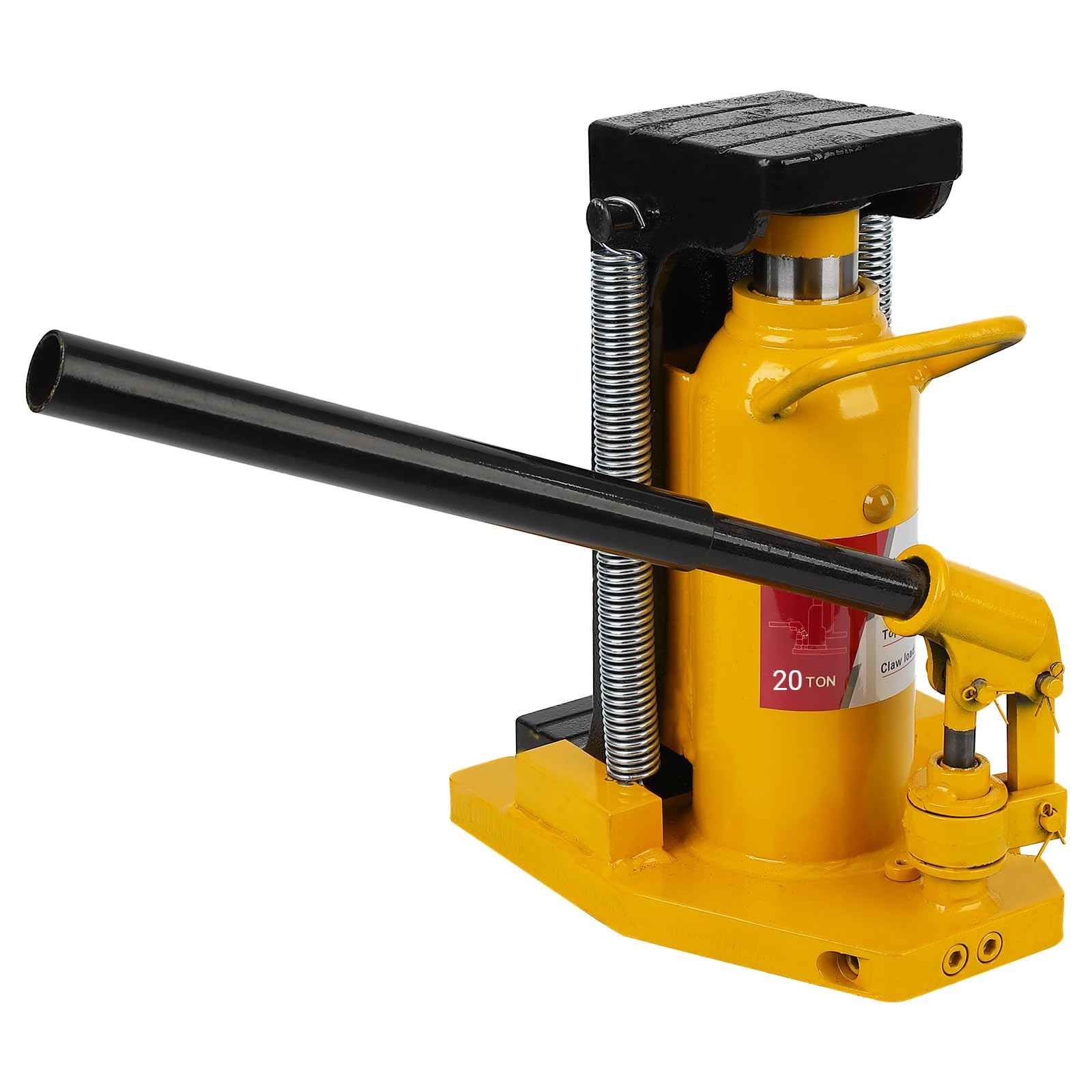 Toe Jack Lift Hydraulic Machine Floor Jack 10T-20T Truck Repair W/ Manual Pump