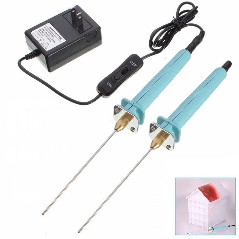 2PC Electric Foam Cutter Polystyrene Styrofoam Knife Hot Wire Foam cutting Pen