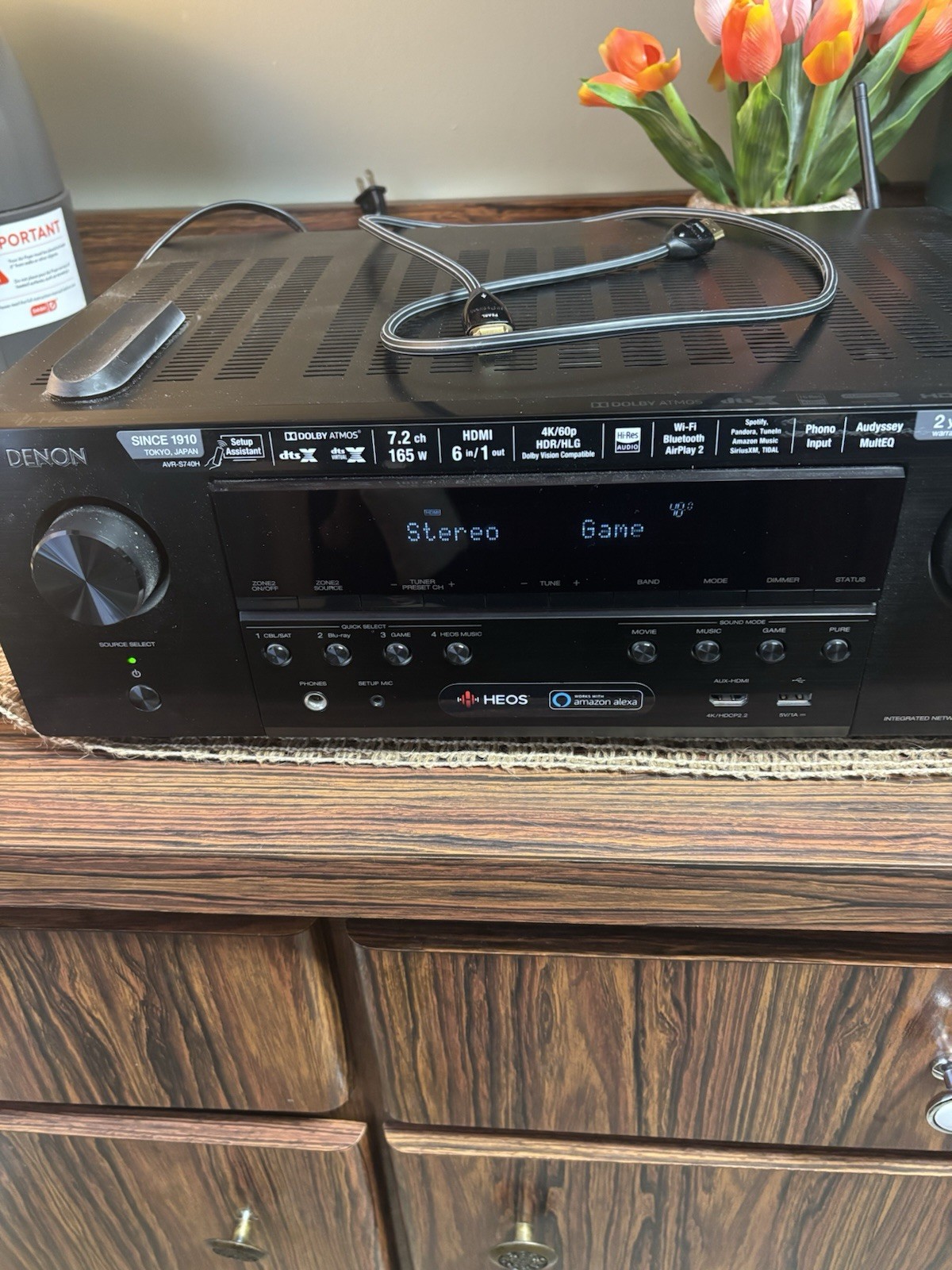 Denon AVR-S640H 5.2-Channel 4k 75 Watts A/V Receiver Tested