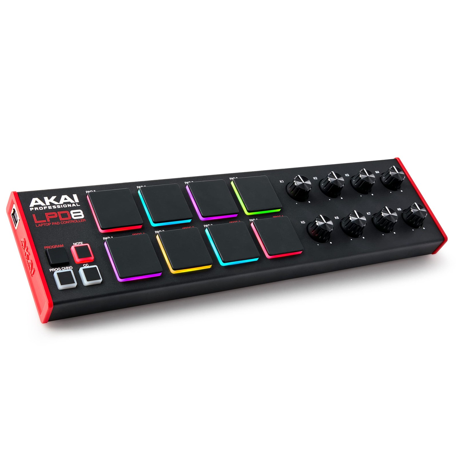 Professional LPD8 - USB MIDI Controller with 8 Responsive RGB MPC Drum Pads for