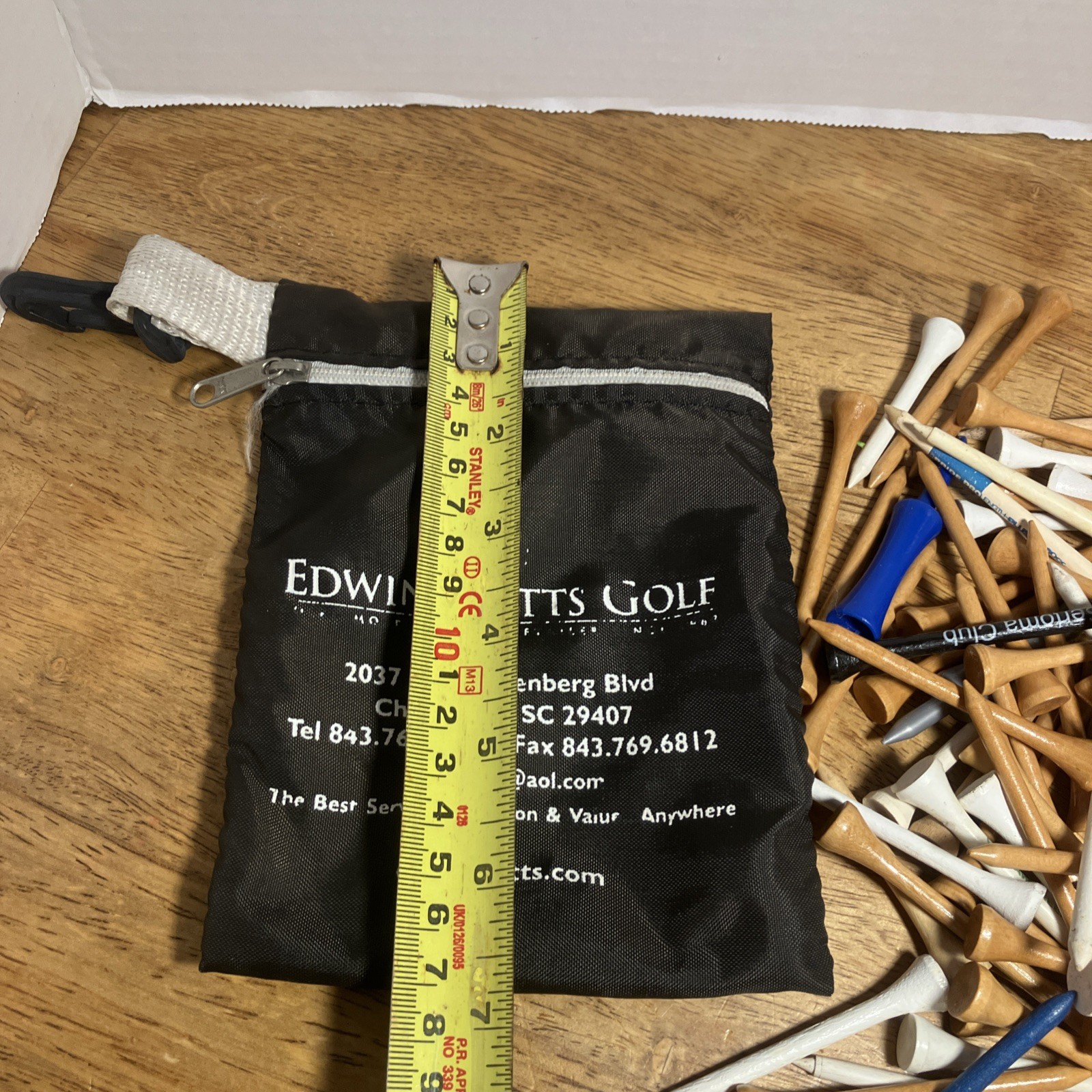 Edwin Watts Golf Store Tee Bag W/135 Mixed Tees