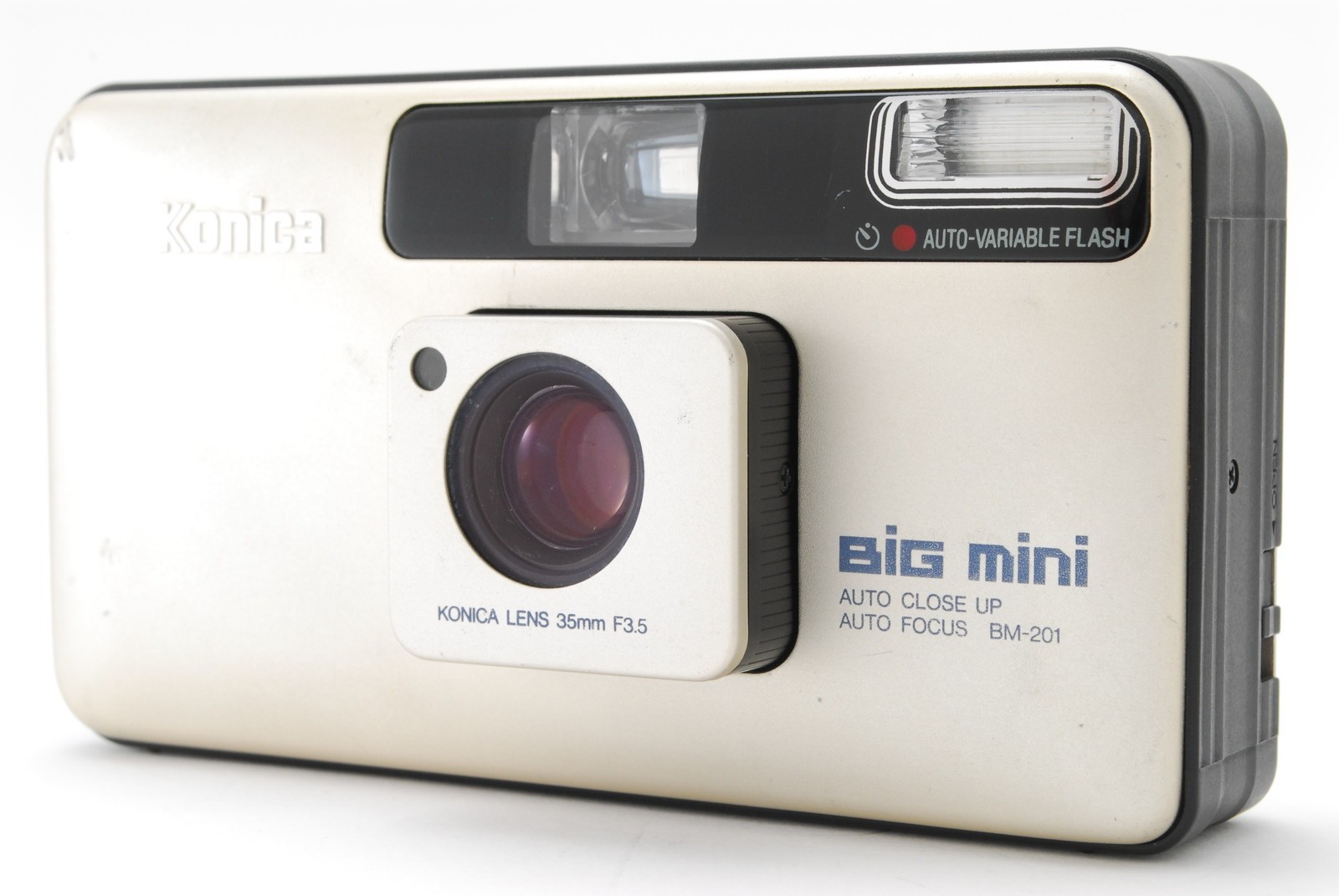 【NEAR MINT】Tested! Konica Big mini BM 201 35mm Compact Film Camera From JAPAN