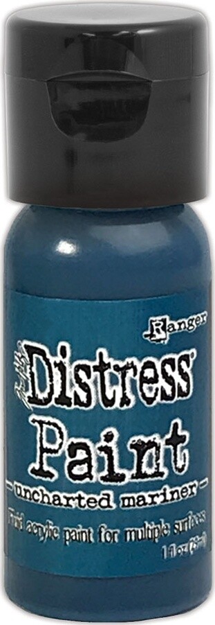 Tim Holtz Distress Paint Flip Top 1oz-Uncharted Mariner (Pack of 3)