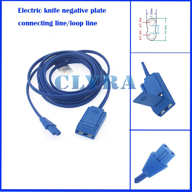Negative Plate Connecting Cable Patient Return Electrode REM ESU Grounding Pad