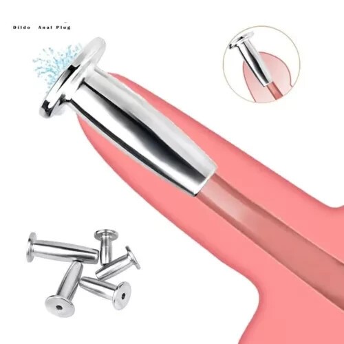 Male Stainless Steel Urethral Dilator Through-hole Urethral Sound Penis Plug NEW