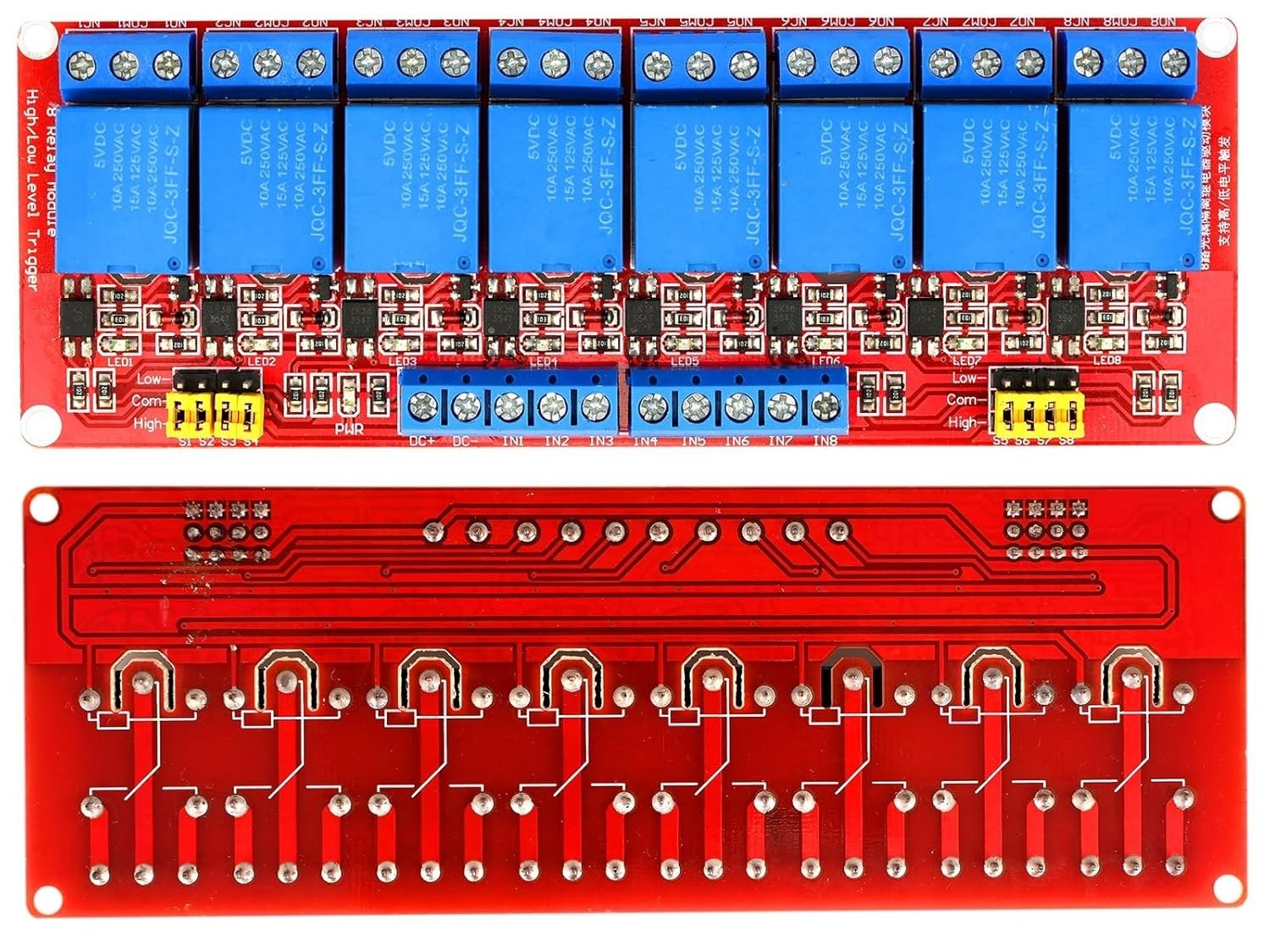Optocoupler Isolation Relay Module High Low Level Trigger 1 8 Channel 24V