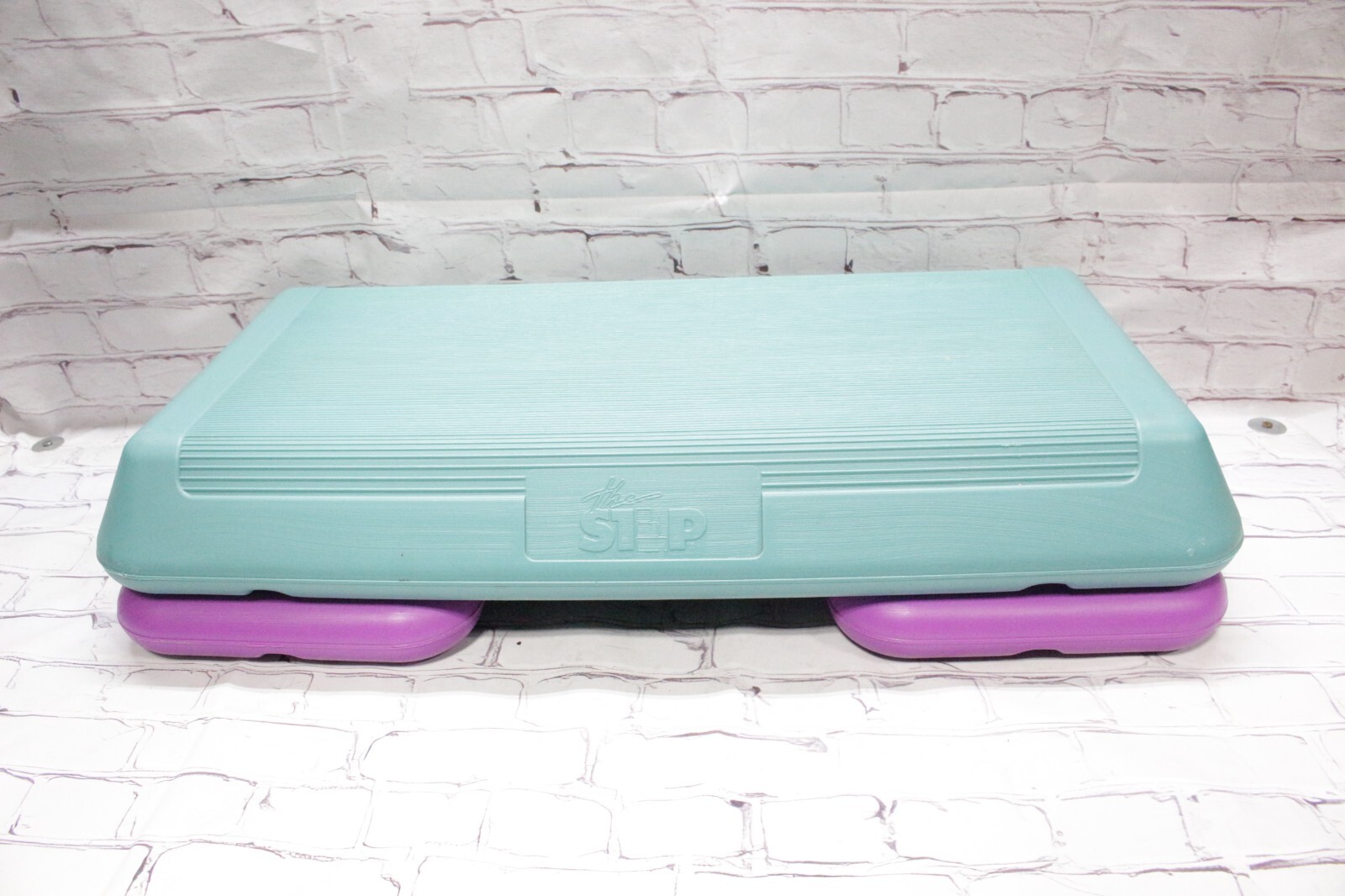 Vintage The Step Original Aerobic Platform 2 Risers
