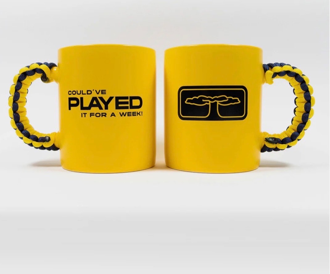 CARP FISHING TACKLE - ATOMIC TACKLE “THE YELLOW ONE” 2nd EDITION MUG, PARACORD