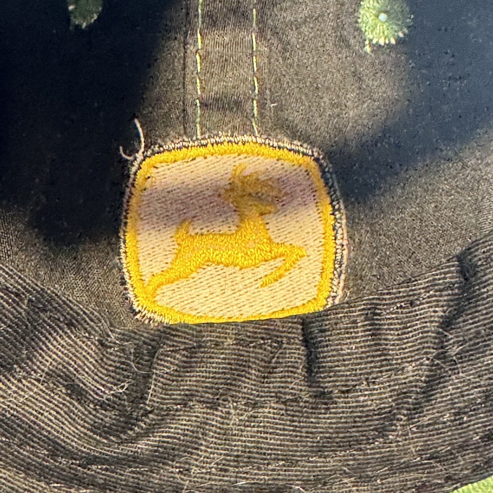 John Deere Toddler Stretch Elastic Back Hat Embroidered Logo Cute Tractor Mower