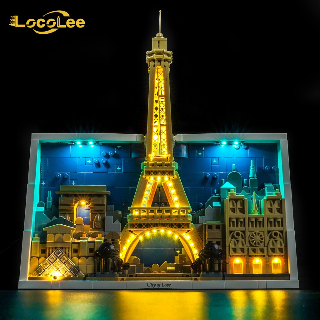 LocoLee LED Light Kit for LEGO 21064 Paris – City of Love Lighting Set