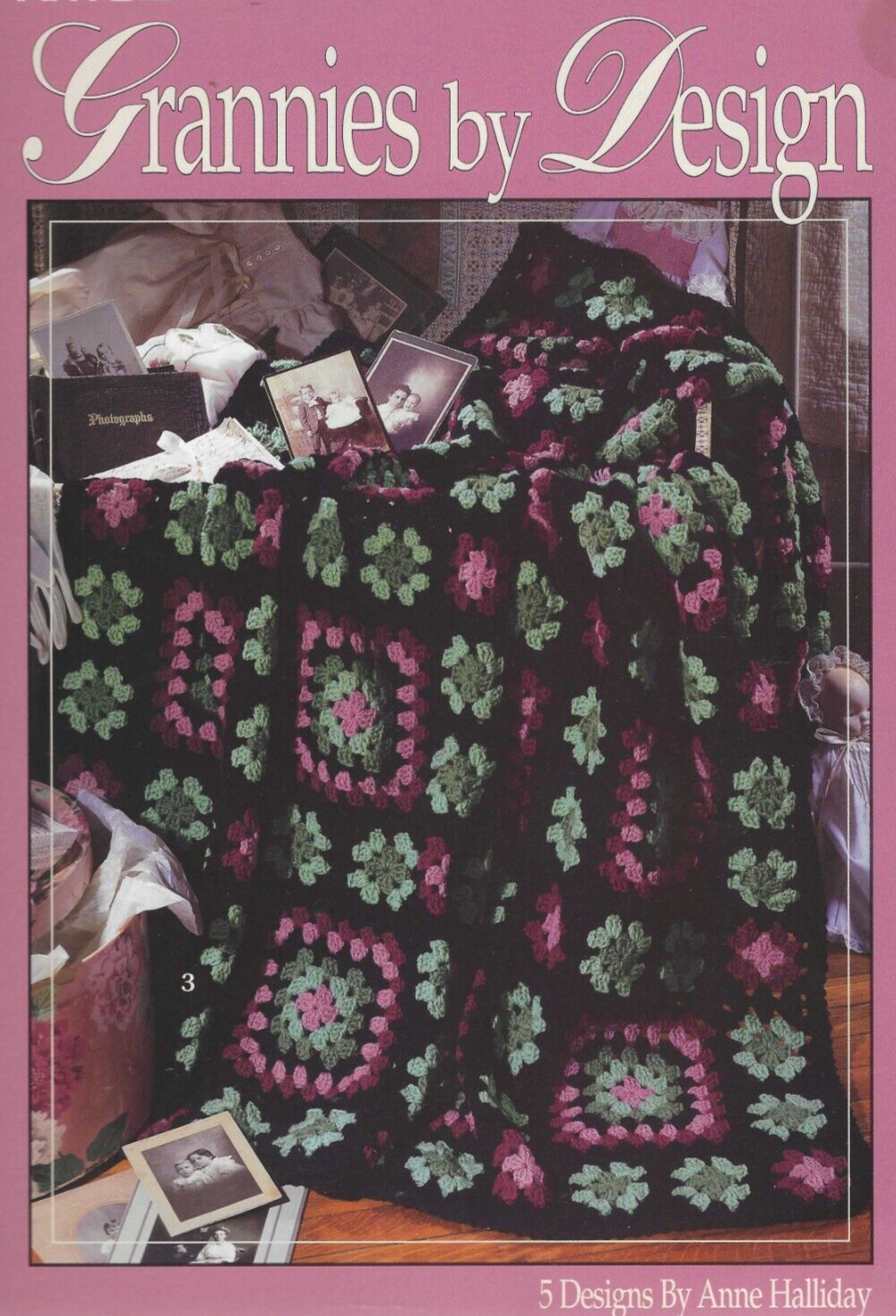 GRANNIES BY DESIGN-5 Beautiful Afghan Designs--Crochet Pattern Booklet